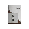 Men's Restroom Sign: "Creative" Design